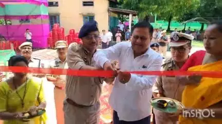 বিশ্বনাথ: বালিচাং আৰক্ষী চকীত নৱনিৰ্মিত ভৱনৰ শুভ উদ্বোধন আই.জি.পি এন আৰ আৰু বিধায়ক প্ৰমোদ বৰঠাকুৰৰ