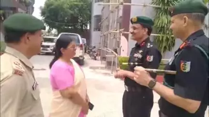 गया टाउन सीडी ब्लॉक: गया: डीएवी कैंट का 6 बिहार बटालियन एनसीसी के कमांडिंग ऑफिसर ने किया दौरा, कैडेटों ने किया स्वागत