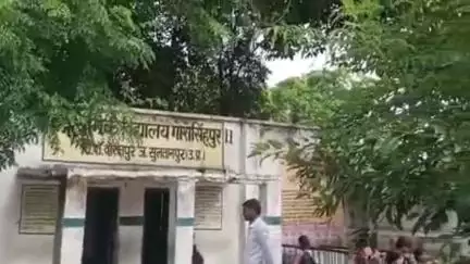 कादीपुर: गोसाईसिंहपुर प्राथमिक विद्यालय सेकेंड में हरे पेड़ में कभी भी उतर सकती है बिजली, बच्चों के लिए बना खतरा