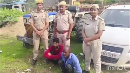 राजसमंद: कांकरोली पुलिस ने दो गिरफ्तार आरोपियों से चोरी का ट्रैक्टर, ट्रॉली और वारदात में प्रयुक्त कार बरामद की
