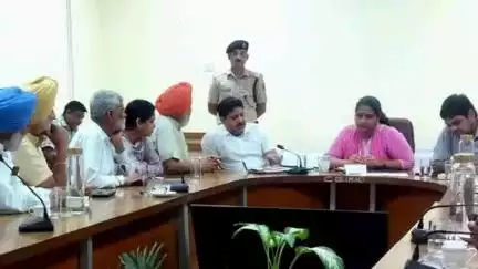 श्रीगंगानगर भाजपा प्रतिनिधि मंडल ने जिला कलेक्टर से की मुलाकात, गंग नहर में तय शेयर के मुताबिक पानी दिलाने की मांग