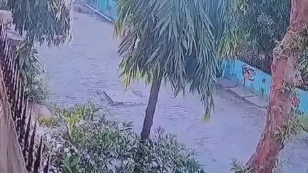 मुरादाबाद: सिविल लाइन थाना क्षेत्र में महिला के साथ चेन स्नेचिंग का सीसीटीवी वीडियो आया सामने