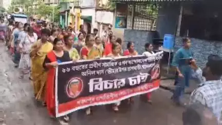 খড়গপুর ১: অনিল দাস এর ওপর আক্রমণকারী বেবি কোলের বিরুদ্ধে আরো অভিযোগ! খড়্গপুরের রাস্তায় প্রতিবাদ