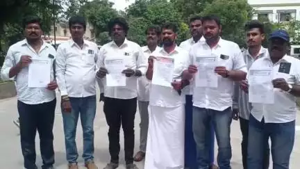 கோவை தெற்கு: காணாமல் 
போகும் சுடுகாடு ஆட்சியர் அலுவலகத்தில் இந்து முன்னணி சார்பில் மனு