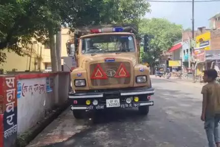 सहावर: मोहर्रम पर्व के बाद आज सोमवार को सहावर में रहा पीएसी बल, अराजक तत्वों पर पीएसी बल की नजर