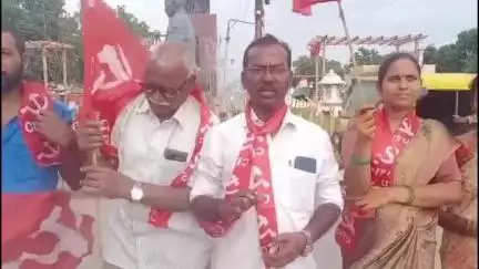రామగుండం: పని గంటలు పెంచుతూ కాంగ్రెస్ ప్రభుత్వం జీవో 282ను విడుదల చేయడాన్ని వ్యతిరేకించిన CITU జిల్లా అధ్యక్షుడు వేల్పుల కుమార్ స్వామి