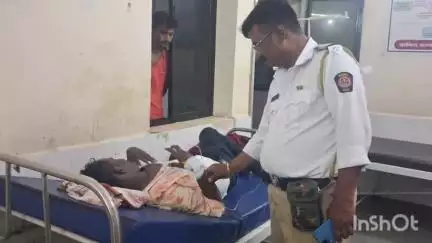 धामणगाव रेल्वे: बायपास रोडवर निंबोली फाट्या नजीक जखमी युवकासाठी देवदूत बनले ट्राफिक पोलीस व युवक