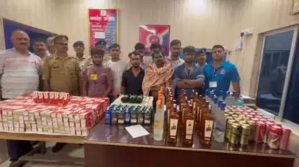 ज़मानिया: ऑपरेशन सतर्क के तहत दिलदारनगर स्टेशन पर RPF ने ₹1 लाख से अधिक की अंग्रेजी शराब के साथ 8 तस्करों को किया गिरफ्तार