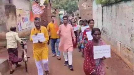 দুবরাজপুর: কসবায় ল' কলেজ কাণ্ডের প্রতিবাদে হেতমপুরে বিজেপির মিছিল