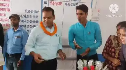 बीरपुर: नौला हाईस्कूल में मुकेश भारती ने प्रभारी प्रधानाध्यापक का पदभार ग्रहण किया, हुए सम्मानित
