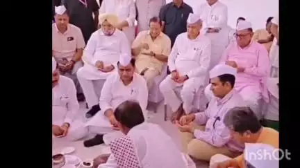 नाथद्वारा: जयपुर में कांग्रेस के भवन निर्माण के भूमि पूजन कार्यक्रम में पूर्व विधायक सीपी जोशी हुए सम्मिलित
