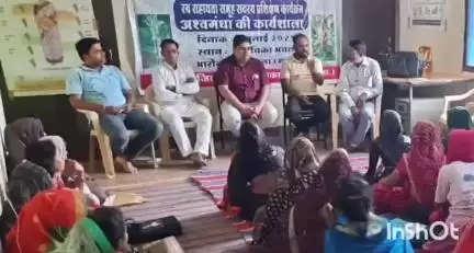 आरोन: आरोन में देवारण्य योजना के तहत किसानों को अश्वगंधा की खेती का प्रशिक्षण दिया गया