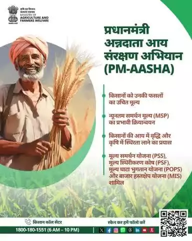 PM-AASHA: किसानों को मिले उपज का उचित दाम, MSP के साथ हो मेहनत का सच्चा सम्मान!

#AgriGoI #Agriculture #PM_AASHA #MSP