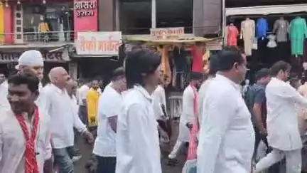 खंडवा नगर: छिंदवाड़ा सांसद बंटी साहू की दादाजी निशान यात्रा खंडवा पहुंची
