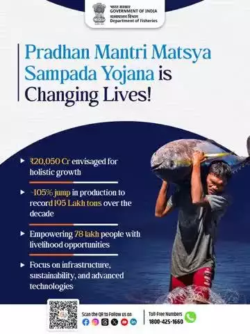 Pradhan Mantri Matsya Sampada Yojana is Changing Lives!

With a vision for holistic growth in the fisheries sector, PMMSY is creating real impact: