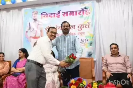 झाबुआ: झाबुआ पुलिस ने अतिरिक्त पुलिस अधीक्षक प्रेमलाल कुर्वे को दी भावभीनी विदाई
