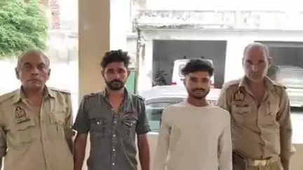 बीबीनगर थाना पुलिस ने कस्बे में झगड़ा कर रहे दो युवकों को किया गिरफ्तार