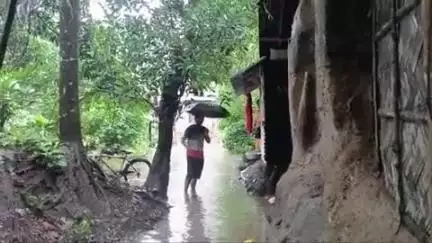 দেগঙ্গা: দেগঙ্গার দেবালয় গ্রামে বেহাল নিকাশি ব্যবস্থা, গ্রামের মধ্যে জল জমে নাজেহাল গ্রামবাসীরা #jansamasya