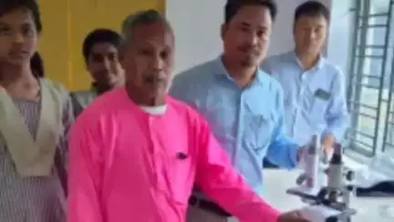 অমরপুর: MDC, উপাধ্যক্ষ এবং অন্যান্য শিক্ষকদের উপস্থিতিতে তৈদুবাড়ী HS স্কুলে DNA ক্লাবের উদ্বোধন করে বিধায়ক পাঠান লাল জমাতিয়া