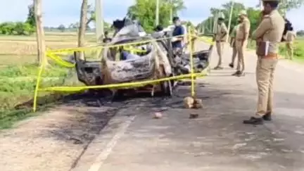 मझगवां: चित्रकूट: जली कार में मिले शव मामले में पुलिस का सनसनीखेज खुलासा, दो आरोपी गिरफ्तार