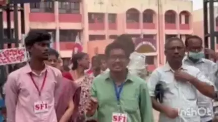 గాజువాక: విశాఖ విమల విద్యాలయం ప్రారంభించాలని ఉక్కునగరంలో పాఠశాల ఆందోళన చేపట్టిన విద్యార్థి సంఘాలు