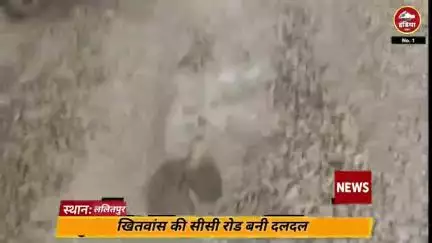 ललितपुर"ये रोड है या जोक? खितवांस की सड़क ने किया सबको धोक – कसम से, अब तो लग रही मूवी की शूटिंग!"