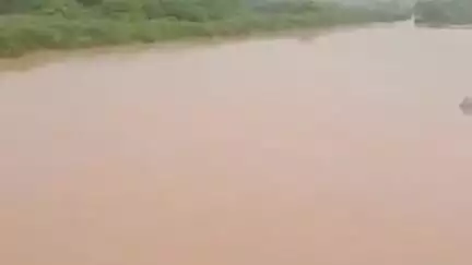 अम्बाला: पहाड़ी क्षेत्र में बारिश से अंबाला की टांगरी नदी में आया भारी पानी, प्रशासन अलर्ट