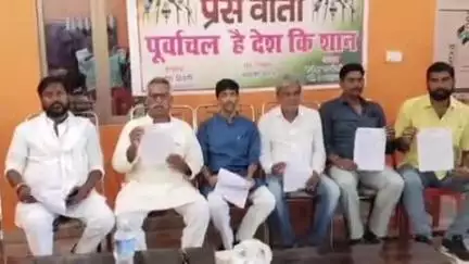 चंदौली: पूर्वांचल शक्ति के तत्वाधान में चंदौली में प्रेस वार्ता, पूर्वांचल को अलग राज्य बनाने की मांग की गई