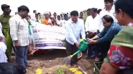 తాడిపత్రి: తాడిపత్రి మండలంలోని బ్రాహ్మణపల్లి గ్రామంలో పండ్ల తోటలో మొక్కలను నాటి నీరు పోసిన ఎమ్మెల్యే జేసీ అస్మిత్ రెడ్డి