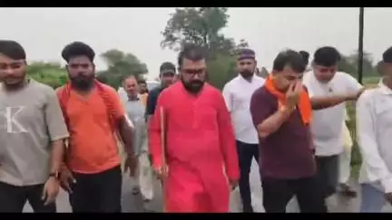 चौरई: छिंदवाड़ा सांसद विवेक बंटी साहू की पदयात्रा के समापन पर खंडवा पहुंचे चौरई के भाजपा कार्यकर्ता