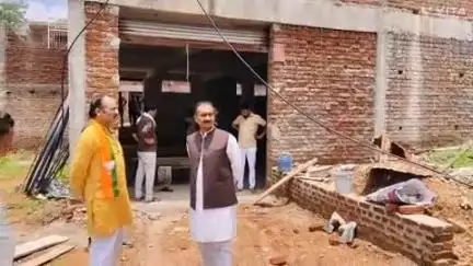 निवाड़ी: भारतीय जनता पार्टी के जिलाध्यक्ष राजेश पटेरिया ने नए कार्यालय का निरीक्षण किया