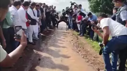 अंबिकापुर: मैनपाट में केंद्रीय मंत्री शिवराज सिंह चौहान ने देखा 'उल्टा पानी' का चमत्कार