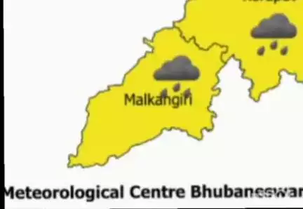 ମାଲକାନଗିରି: ଜିଲ୍ଲା ରେ ଆସନ୍ତା ଦଶ ଜୁଲାଇ ରେ ପ୍ରବଳ ବର୍ଷା ର ପୂର୍ବାନୁମାନ କରି ୟେଲୋ ୱାରନିଙ୍ଗ ଜାରି କଲା ପାଣିପାଗ ବିଭାଗ