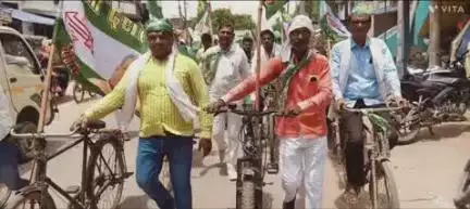 गड़हनी: गड़हनी में मतदाता जागरूकता के लिए निकाली गई जागरूकता साइकिल रैली