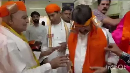 नाथद्वारा: मध्य प्रदेश के कैबिनेट मंत्री ने श्रीनाथजी प्रभु के दर्शन किए