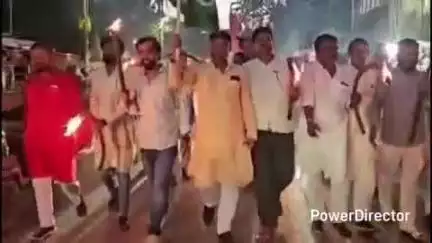 कहरा: बिहार बंद को लेकर विपक्षियों का मशाल जुलूस, केंद्र सरकार के विरुद्ध की जमकर नारेबाजी
