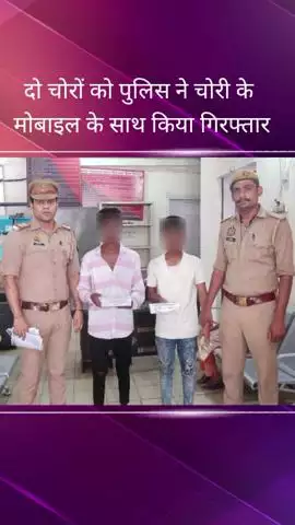 नाका क्षेत्र से पुलिस ने दो चोरों को गिरफ्तार किया, उनके पास से दो चोरी के मोबाइल बरामद