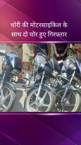 अलीगंज क्षेत्र से पुलिस ने दो वाहन चोरों को तीन चोरी की मोटरसाइकिल के साथ किया गिरफ्तार