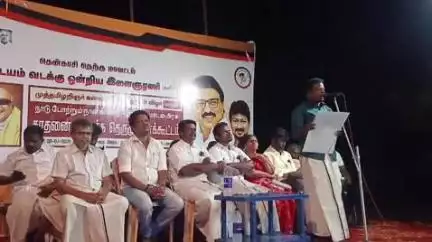 சங்கரன்கோயில்: நாடு போற்றும் நான்காண்டு திமுக அரசு சாதனைகள் விளக்க பொதுக்கூட்டம் நடைபெற்றது ஏராளமானோர் பங்கேற்பு
