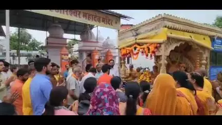 चित्तौड़गढ़: गायत्री ज्योति यात्रा में उमड़ा जनसैलाब, चित्तौड़गढ़ जिले में आने पर यात्रा का हुआ स्वागत