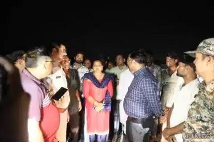 श्योपुर: कलेक्टर ने मौके पर पहुंचकर स्थिति का जायजा लिया, कोटा बैराज से नहर बंद कराई गई