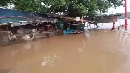 गोटेगांव: बरगी डैम के गेट खुलने से नर्मदा का जलस्तर बढ़ा, झाँसीघाट पुल डूबा, प्रशासन अलर्ट