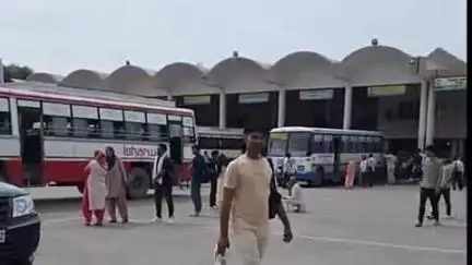 हिसार: हिसार में ट्रेड यूनियन हड़ताल का कम दिखा असर, रोडवेज यूनियन ने कहा- बसें नहीं चलने देंगे