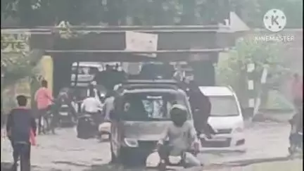 सोनीपत: झमाझम बरसात से सोनीपत की सड़कें बनीं नहर, अंडरब्रिज तालाब में तब्दील, वाहन चालकों की बढ़ी मुसीबत