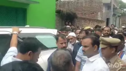 नजीबाबाद: नगीना सांसद चंद्रशेखर आज़ाद ने नजीबाबाद विधानसभा का दौरा किया, ग्राम आलम सराय पहुंचे