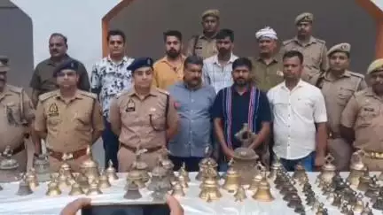 जौनपुर: उमरपुर नहर के पास पुलिस मुठभेड़ में घंटा चोरी करने वाले गैंग के 3 शातिर चोरों को किया गया गिरफ्तार