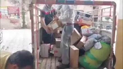ऊना: जिला रेडक्रॉस सोसाइटी ऊना ने मंडी के आपदा प्रभावितों के लिए भेजी राहत सामग्री