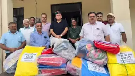 ऊना: प्रैस क्लब हरोली ने मंडी में आपदा पीड़ितों को भेजी राहत सामग्री