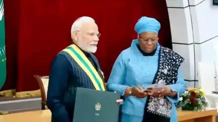 #प्रधानमंत्री #narendramodi को #नामीबिया का सर्वोच्च नागरिक सम्मान the Order of the Most Ancient Welwitschia Mirabilis