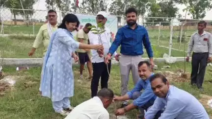 बिल्सी: बिल्सी में 'एक पेड़ मां के नाम' अभियान के तहत एसडीएम और खंड विकास अधिकारी ने ब्लॉक प्रांगण में किया पौधारोपण